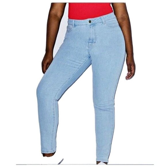 American Apparel Women’s size Large The Easy High Waist Stretch Jeans - Picture 1 of 12